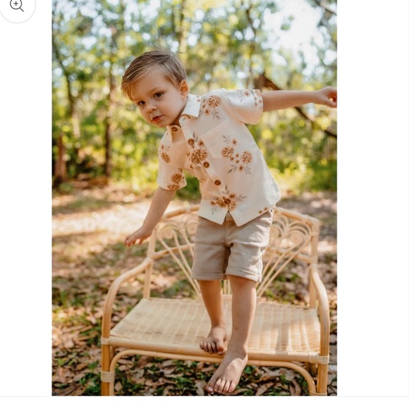 Boys linen button up - Picture 2 of 3